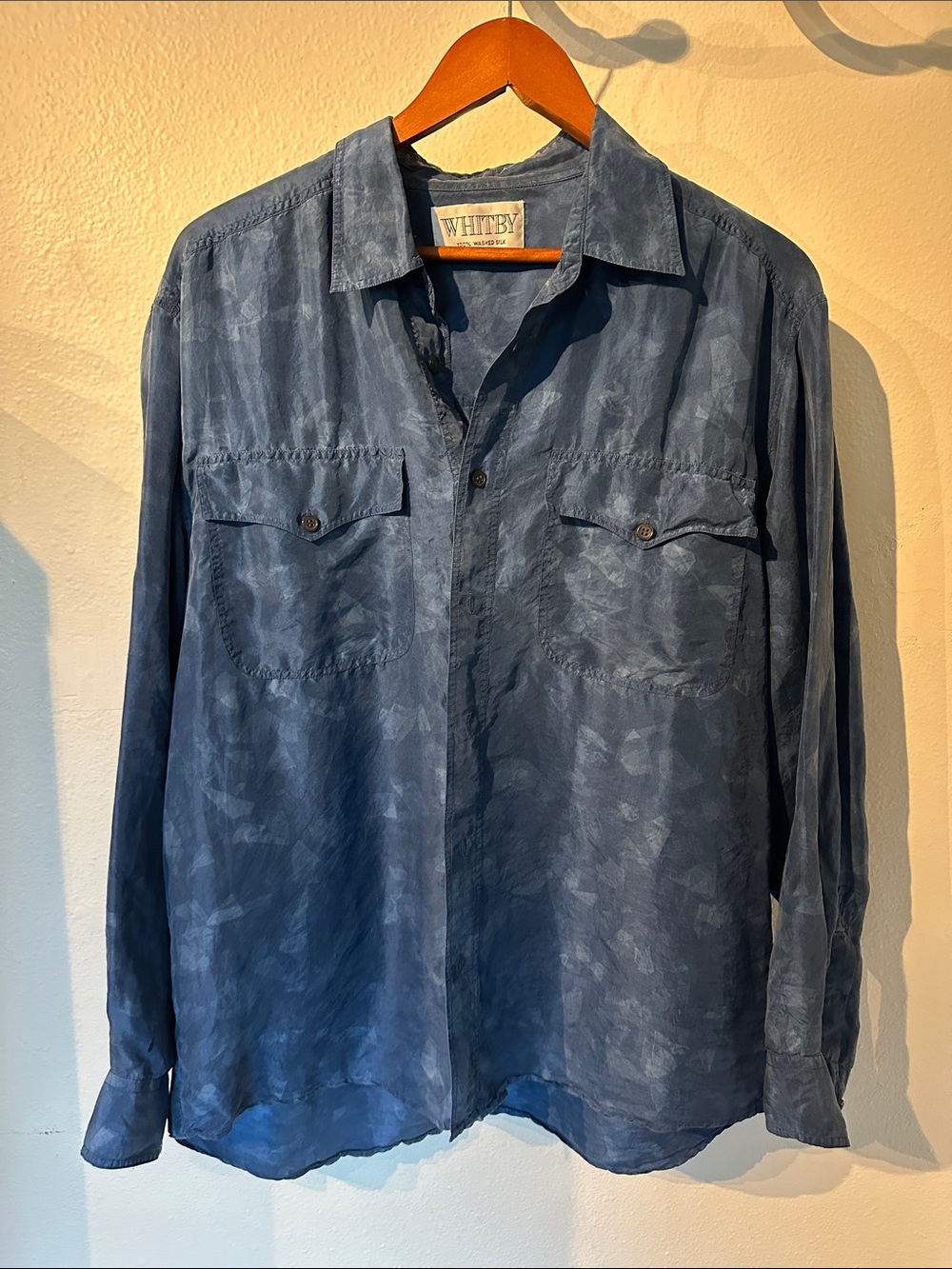 VTG WHITBY 100% Washed Silk Shirt